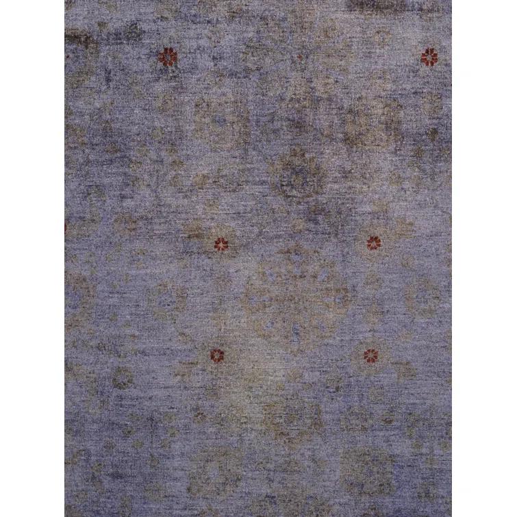 Pasargad Hand-Knotted Wool Purple/Red Area Rug