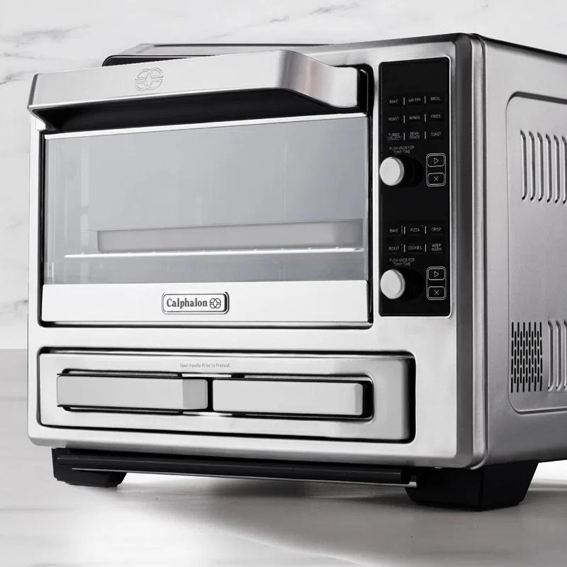Calphalon Calphalon Performance Stainless Steel Dual Oven With Air Fryer in Silver