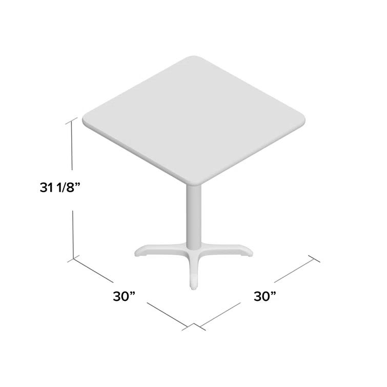 Flash Furniture Laminate Table Top with Table Height Base