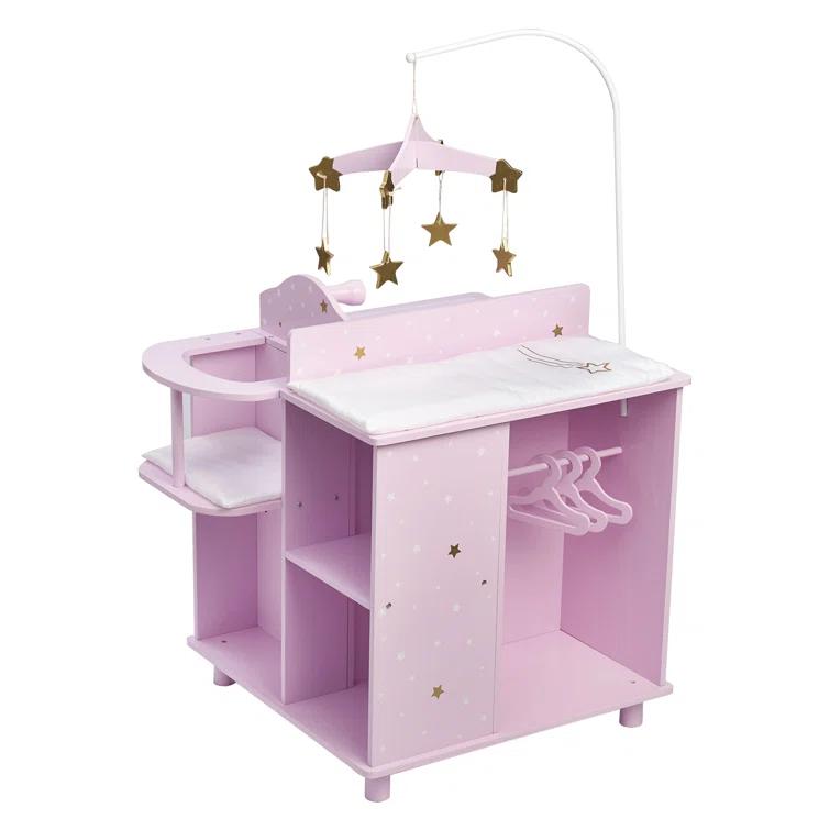 Teamson Kids Olivia's Little World Wooden Doll Changing Station