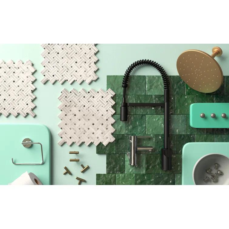 Trinsic Wall Mount Square Open Towel Ring Bath Hardware Accessory