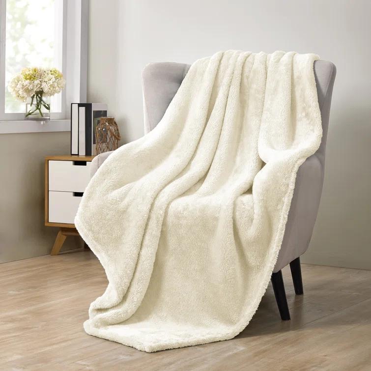 VCNY Adrianna High Pile Plush Throw, 50" x 70"