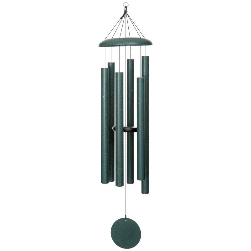 Green Aluminum 56" Wind Chime for Patio and Garden