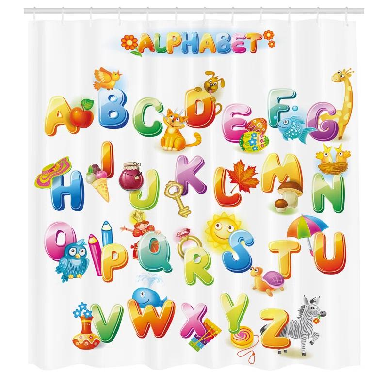 Ambesonne Shower Curtain with Hooks Included