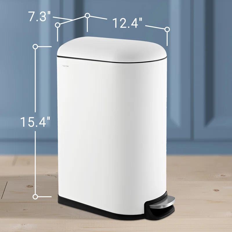 happimess Roland Steel Step On Trash Can & Reviews | Wayfair