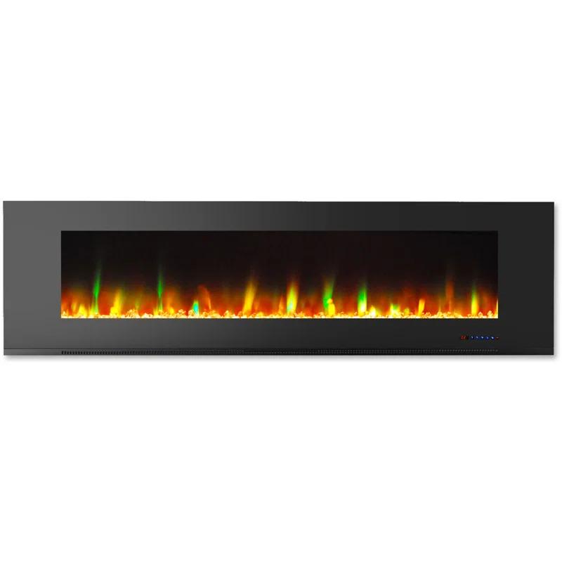 Cambridge Cambridge Wall Mount Electric Fireplace Heater with Remote Control for Indoor Use in Living Room, Bedroom, Home Office