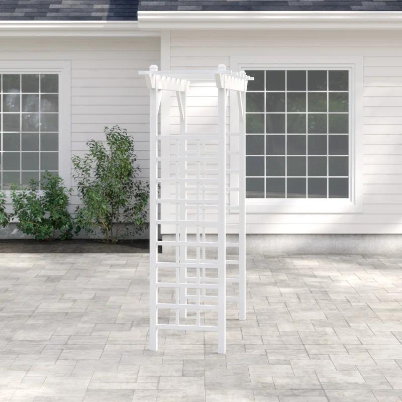 Dura-Trel Providence 28'' W x 64'' D Polyvinyl Chloride (PVC) Arbor in White
