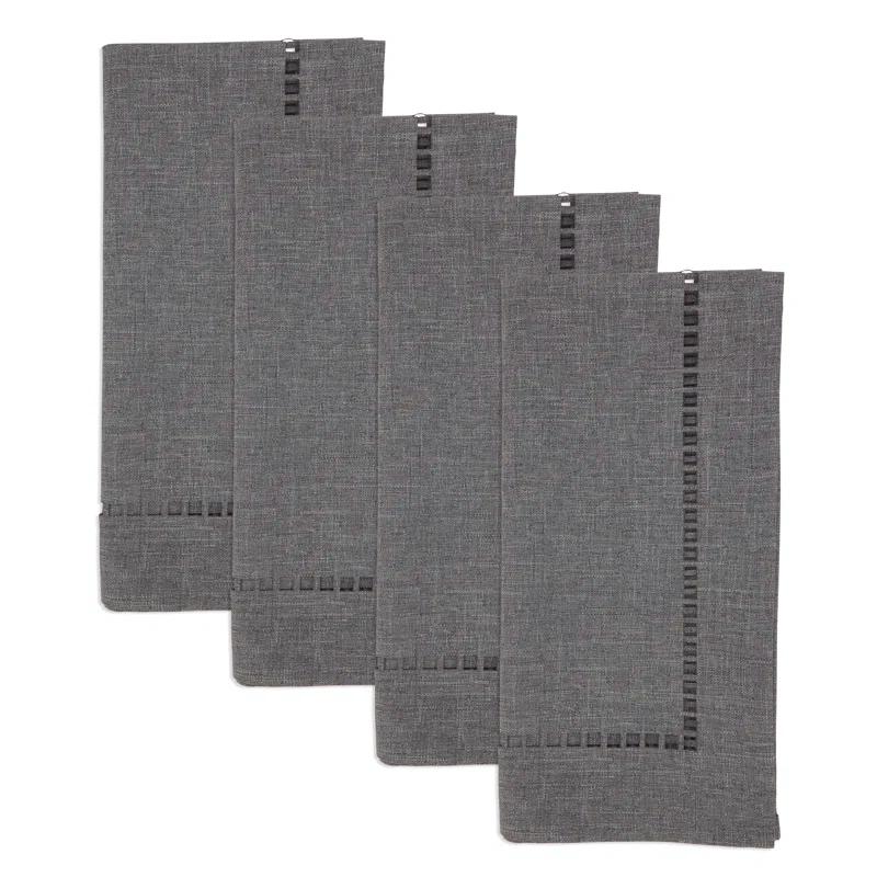 Saro Laser-Cut Hemstitch Napkin (Set of 4)