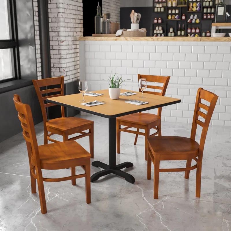 Red Barrel Studio® Ladder Back Wooden Restaurant Chair