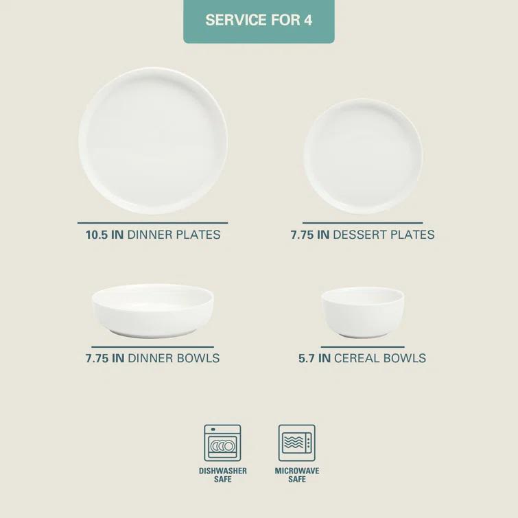 Gibson Home Oslo 16 Piece Dinnerware Set