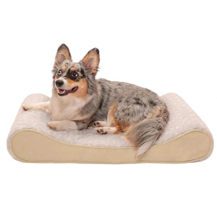 FurHaven Ultra Plush Luxe Lounger Orthopedic Foam Contour Dog Bed