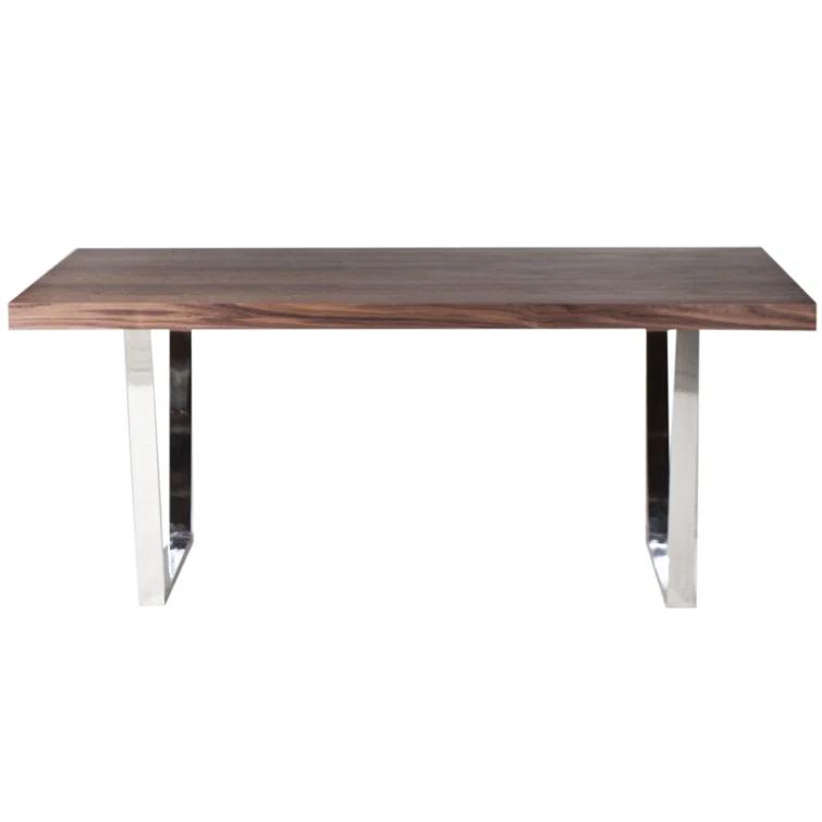 Benjara Metal Base Dining Table