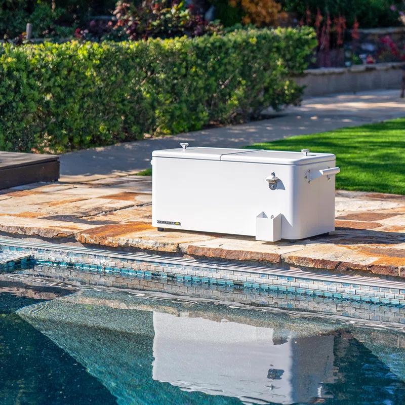 Permasteel 80-Qt Outdoor Patio Cooler with Removable Basin