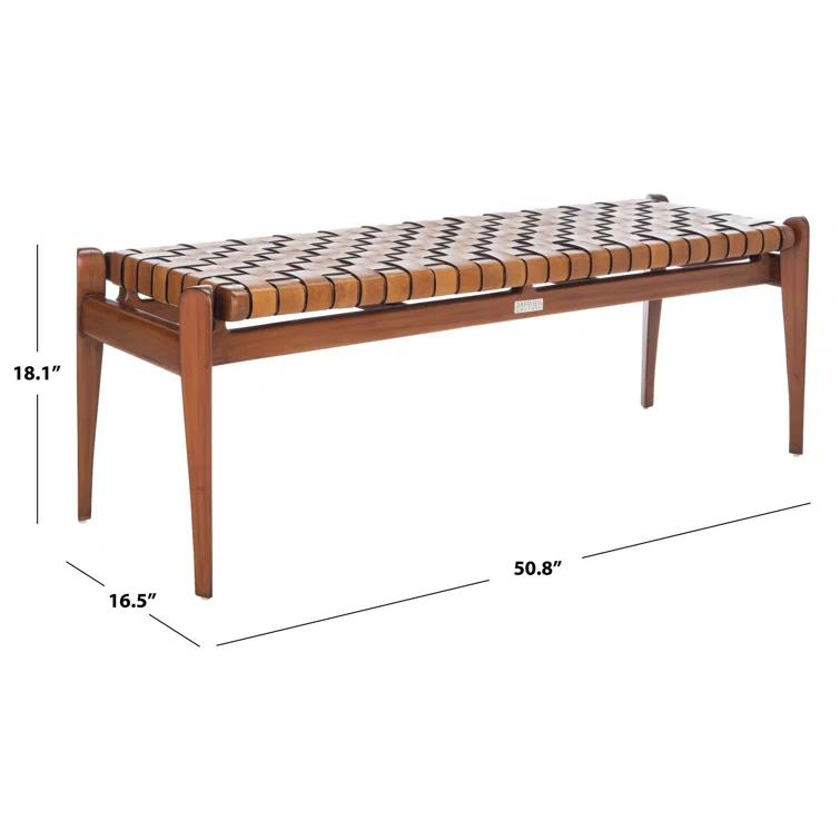 Kenan Genuine Leather Bench