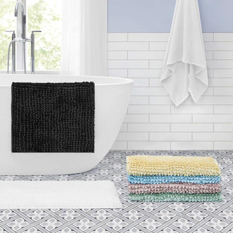 Laura Ashley Laura Ashley Butter Chenille 2 Pieces Bath Rugs
