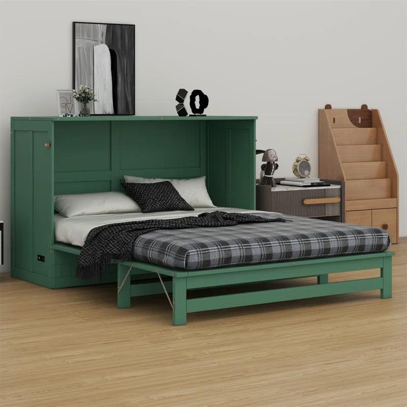 Cosmic Queen Size Murphy Bed With Built-In Charging Station