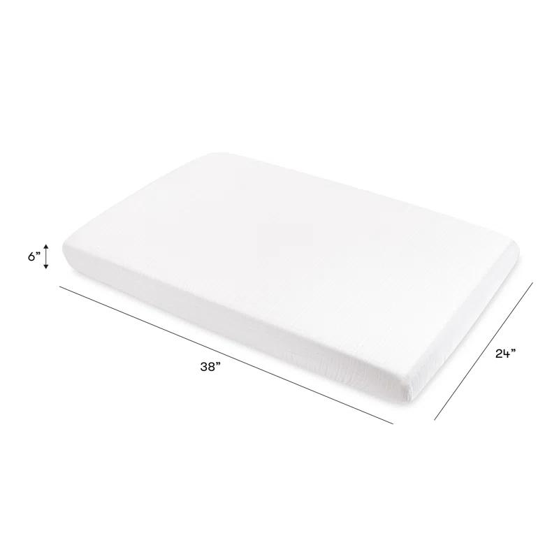 Plain White Muslin Mini Fitted Sheet