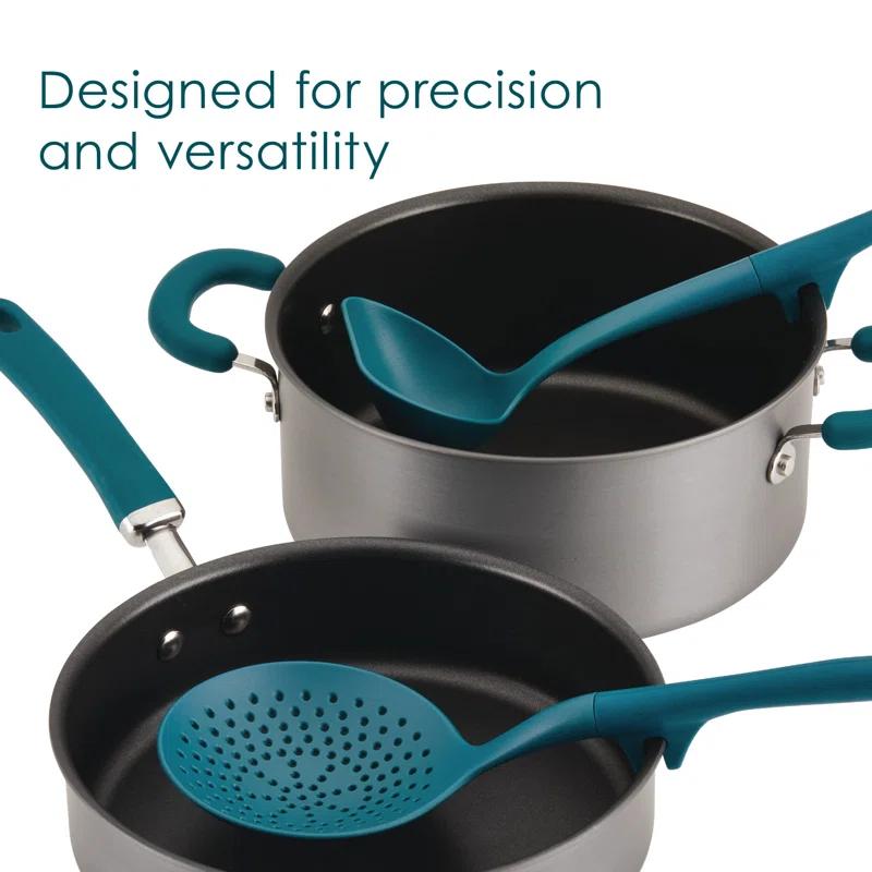 Rachael Ray Rachael Ray Lazy Tool Kitchen / Cooking Utensils Set, 2 Piece, Teal