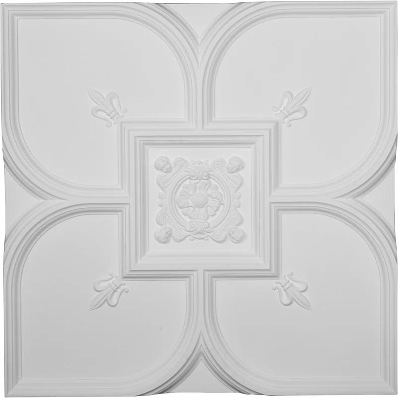 Ekena Millwork Fleur-de-lis 31.5'' H x 31.5'' W x 2.38'' D Urethane Ceiling Medallion