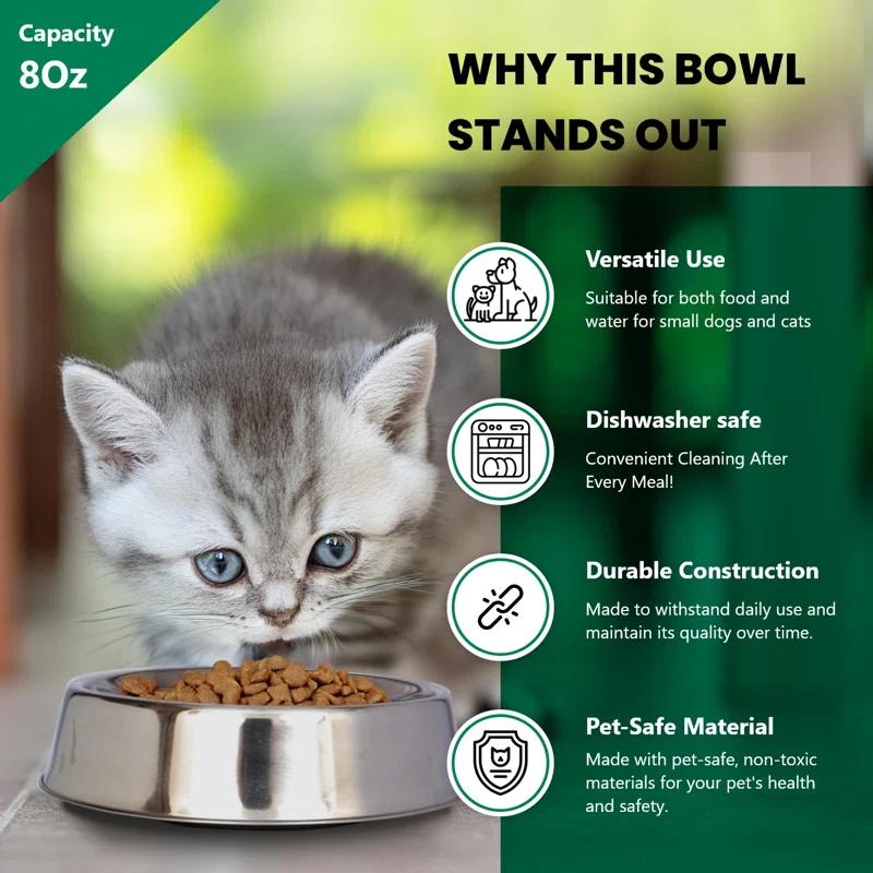 Iconic Pet Anti Ant Non-Skid Pet Bowl (2 Bowls) (Set of 2)