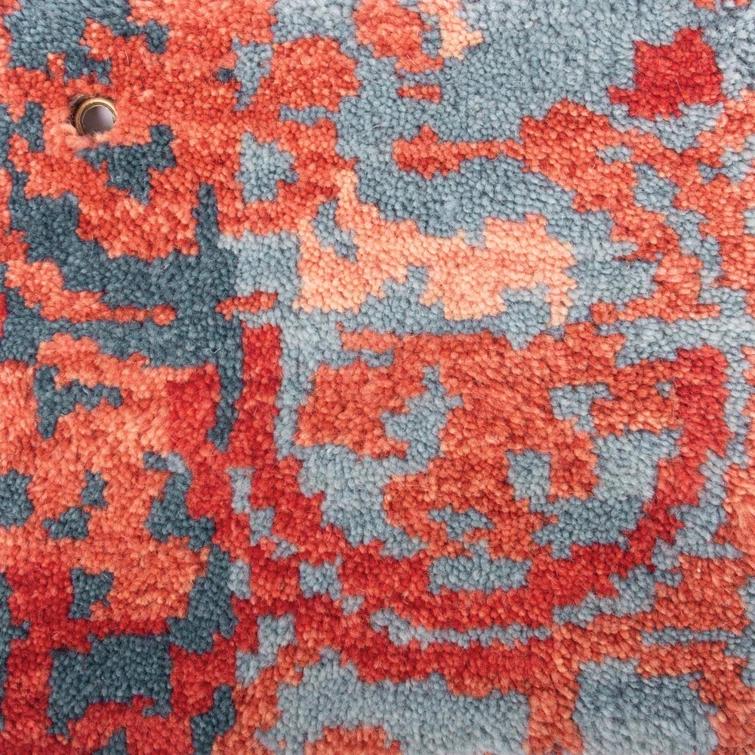 CompanyC Medina Handmade Wool Navy/Red Area Rug