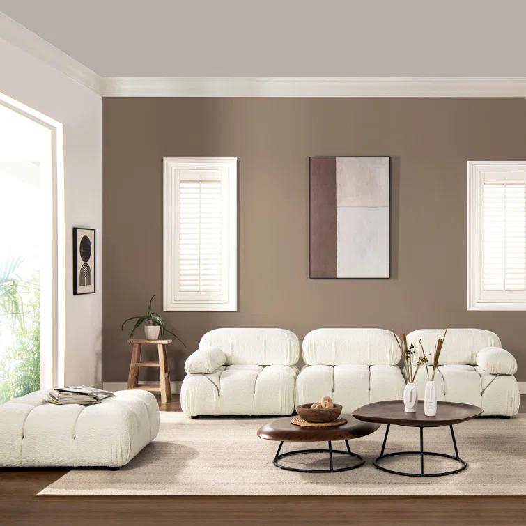 Sigma 4 - Piece Modular Upholstered Reversible L-Sectional