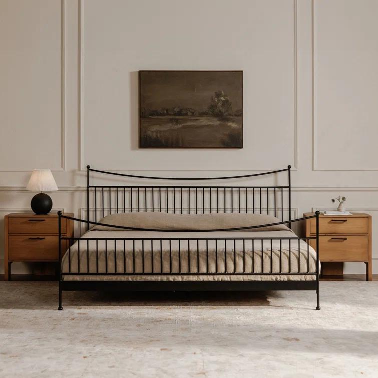 Sylvie Platform Bed - Black / King