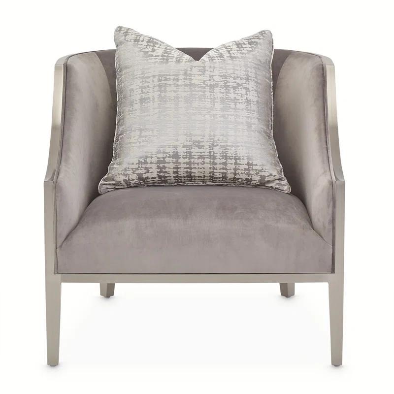 Michael Amini Roxbury Park Velvet Armchair