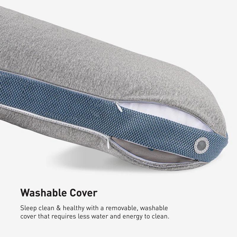 Bedgear Bedgear Flow Performance Pillow - Breathable Bed Pillow - Medium - Washable Cover