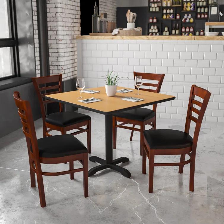 Red Barrel Studio® Ladder Back Wooden Restaurant Chair
