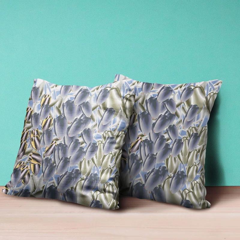 AmritaSen Floral Reversible Throw Pillow