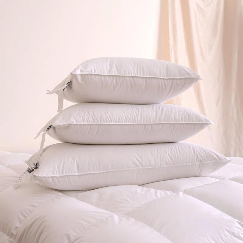 Highland Feather Highland Feather 750 Loft Hungarian Goose Down Pillow 500 TC Cotton Casing