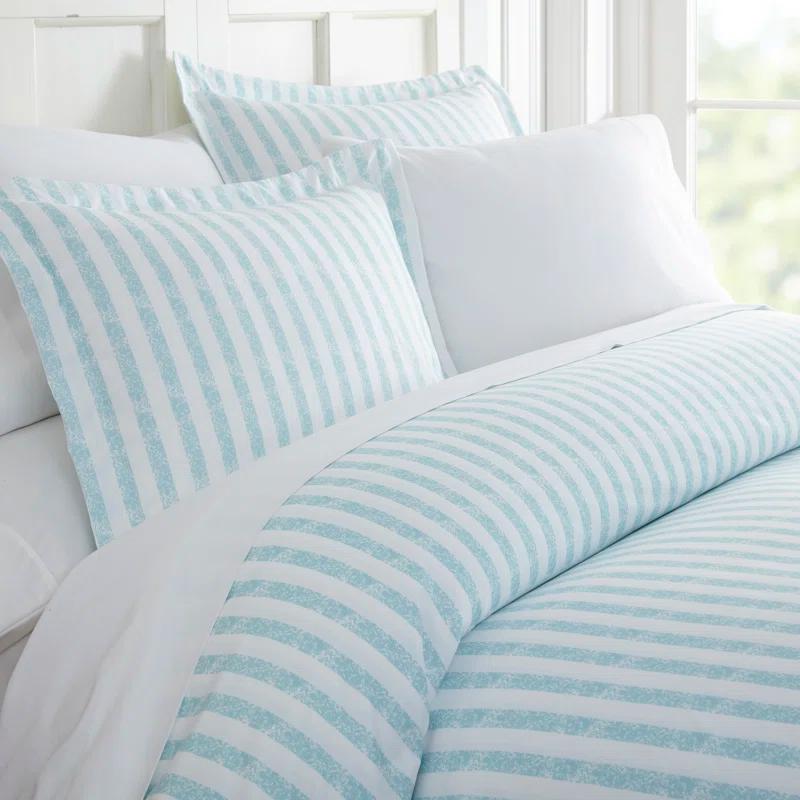 Becky Cameron 3 Piece Rugged Stripe Pattern Duvet Cover Set