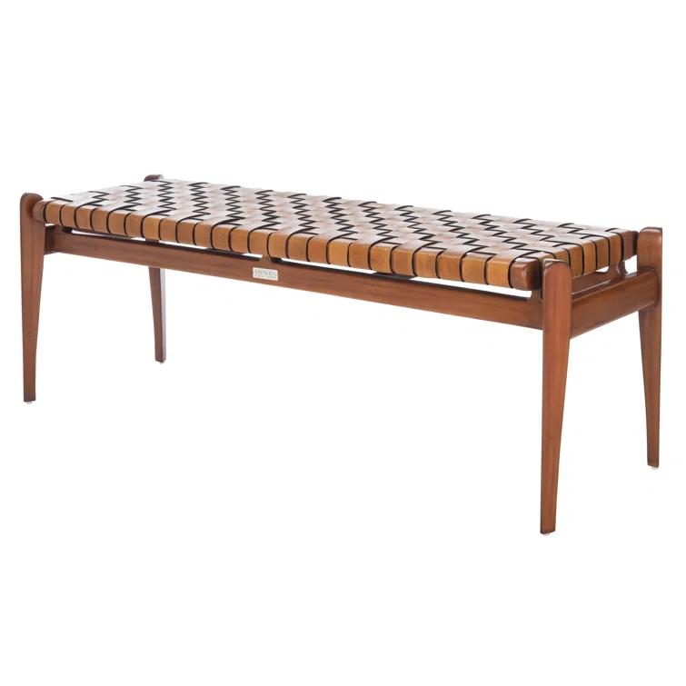 Kenan Genuine Leather Bench