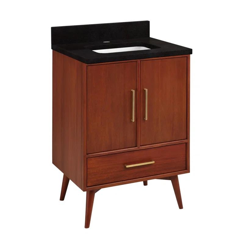 24" Novak Single Bathroom Vanity Set with Rectangular Undermount Sink
