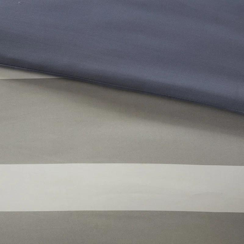 Intelligent Design Marsden Blue/Gray Microfiber Striped Comforter Set with Bed Sheets