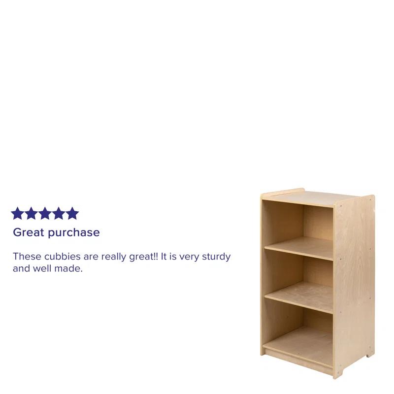 Flash Furniture Cinna Wooden School Classroom Storage Cabinet/Bookshelf for Commercial or Home Use