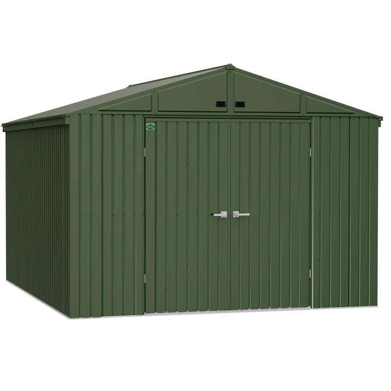 Arrow Scotts Lawn Care Storage Shed, 10x12, Green