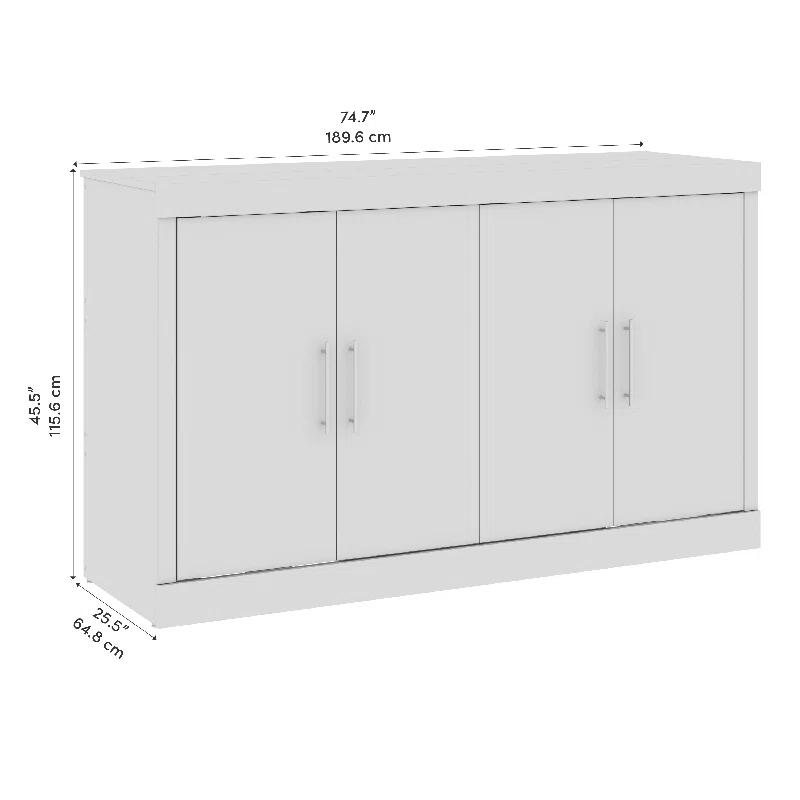 Bestar Murphy Cabinet Bed With Mattress