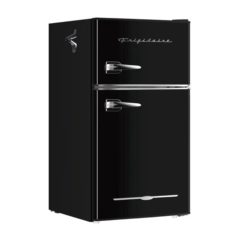 Frigidaire 3.2-Cu Ft. 2-Door Retro Compact Bar Fridge With Freezer And Side Bottle Opener