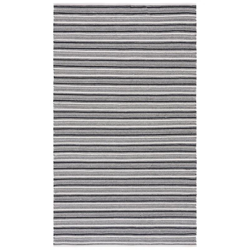 Annia Flat Weave Cotton Striped Rug