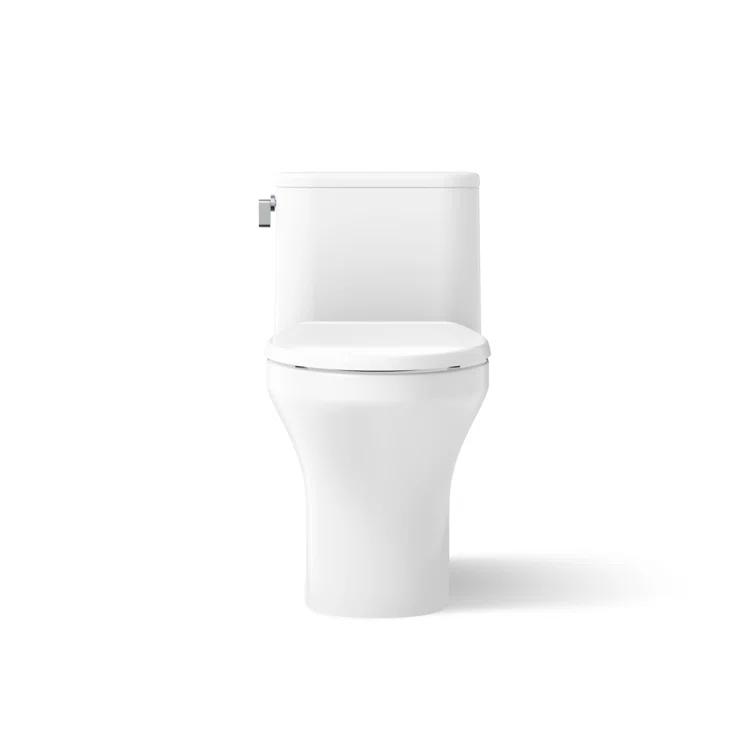 Kohler Spacity One-Piece Compact Elongated Toilet With Skirted Trapway, 1.28 Gpf K28020-0