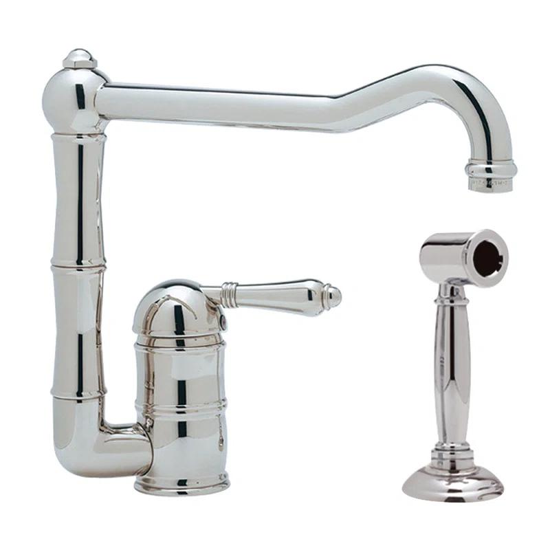 Acqui Extended Spout Kitchen Faucet With Side Spray