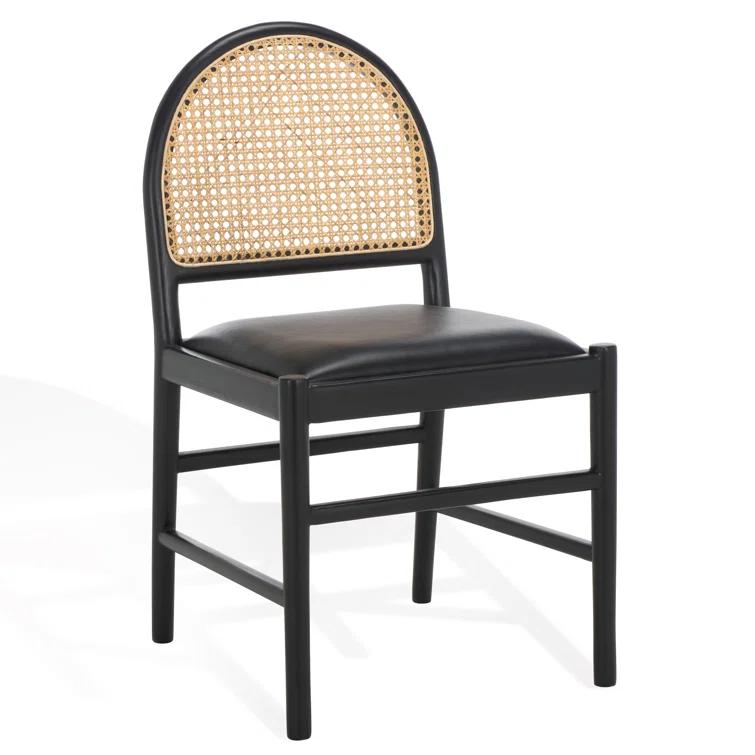 Ottavia Rattan And Leather Dining Chair (Set of 2)