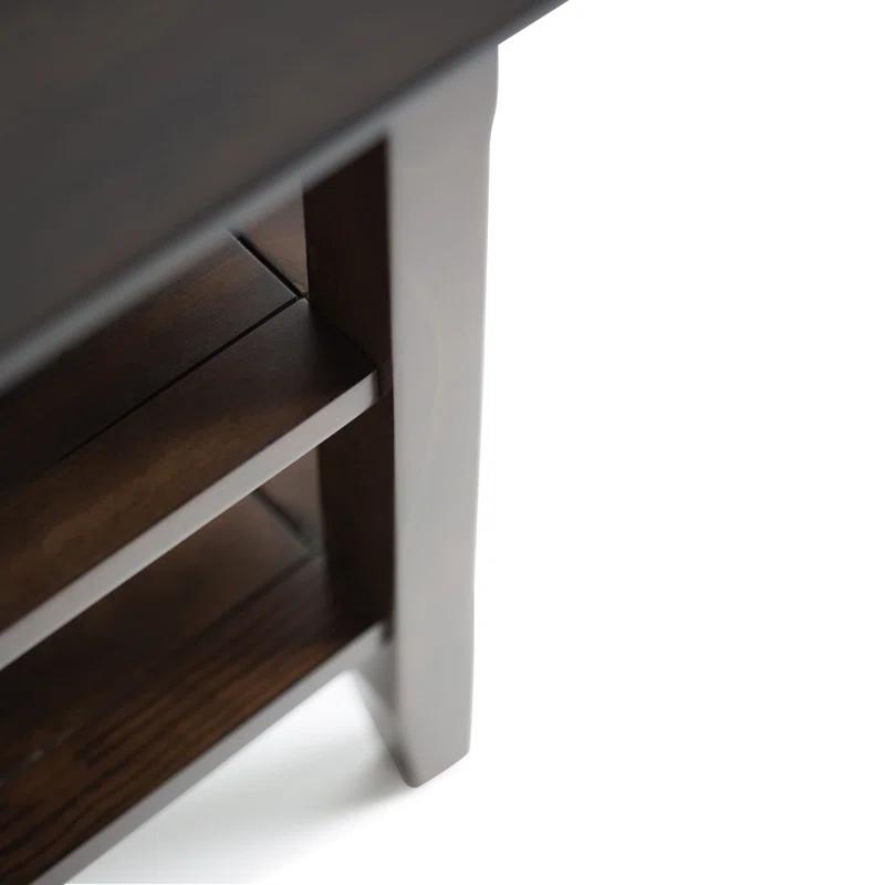Simpli Home Acadian Solid Wood End Table
