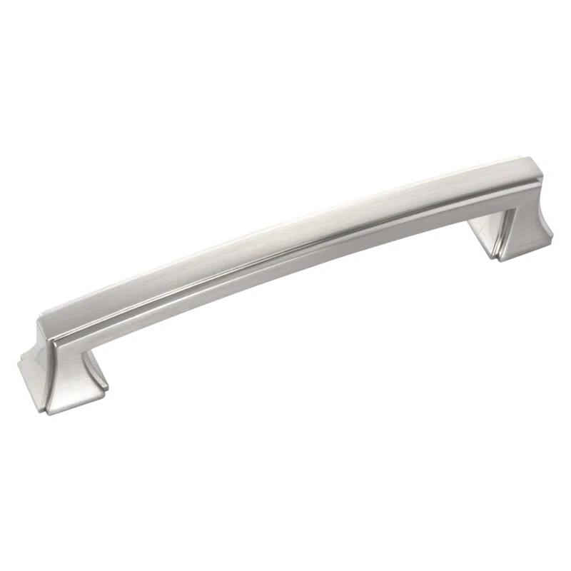 Hickory Hardware Bridges Collection Handle Pull - 5-1/16" Center to Center Cabinet Pull Satin Nickel - Transitional, Deco Hardware for Drawers & Cabinets