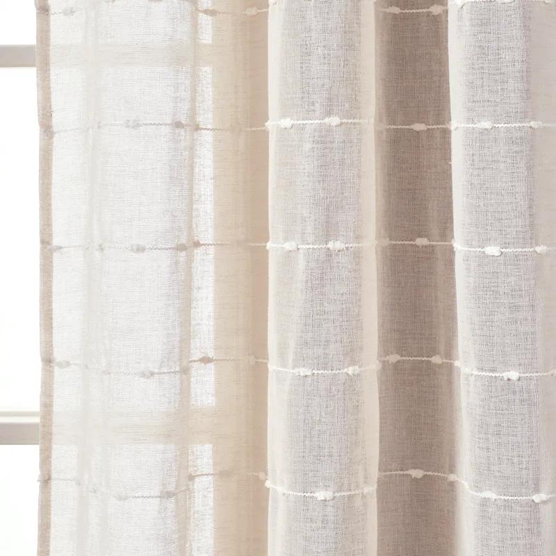 Lush Decor Solid Sheer Curtain Panels (Set of 2)