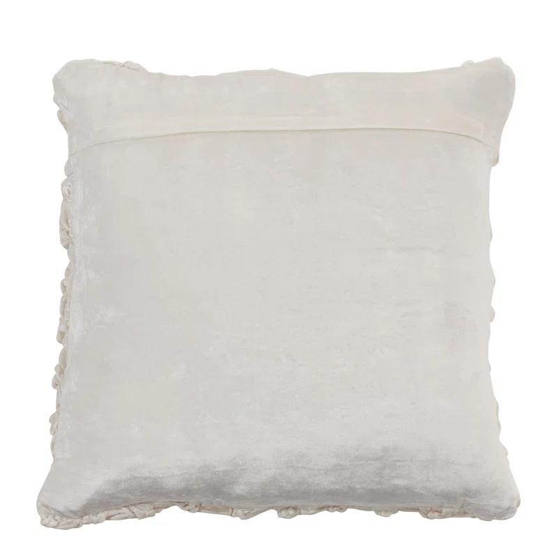 Saro Mali Collection Geometric Cotton Blend Throw Pillow