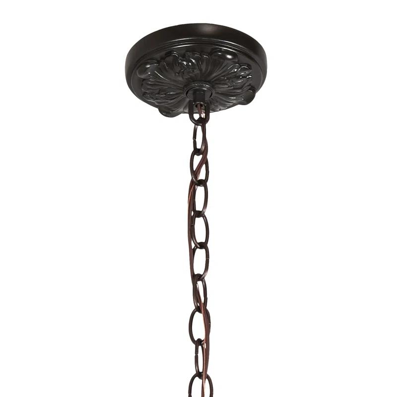 Meyda Lighting Meyda Tiffany & Stained Glass 3 - Light Mahogany Bronze Pool Table Lights Pendant