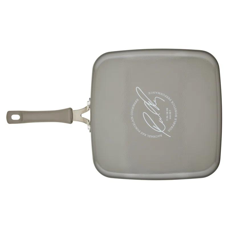 Rachael Ray Rachael Ray Cook + Create Aluminum Nonstick Square Stovetop Griddle Pan, 11-Inch
